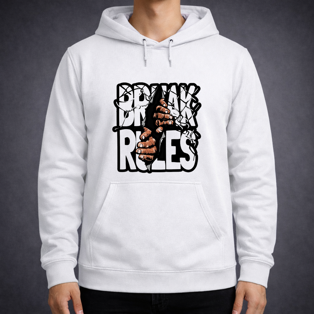 Break Rules Graphic Hoodie