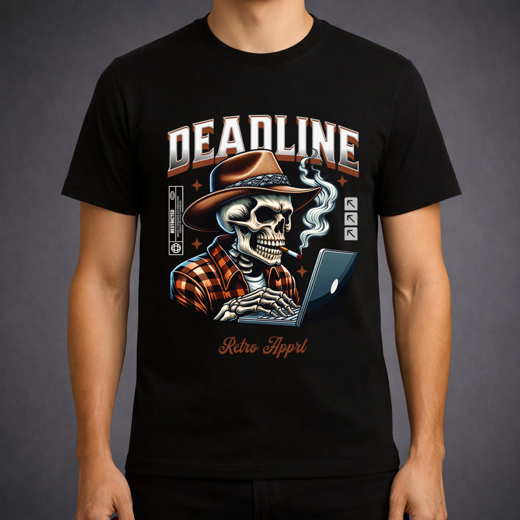 Deadline Retro Skull T-Shirt