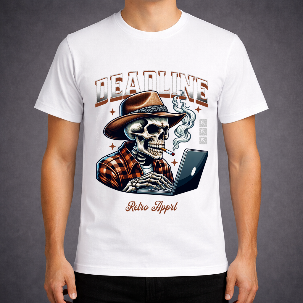 Deadline Retro Skull T-Shirt
