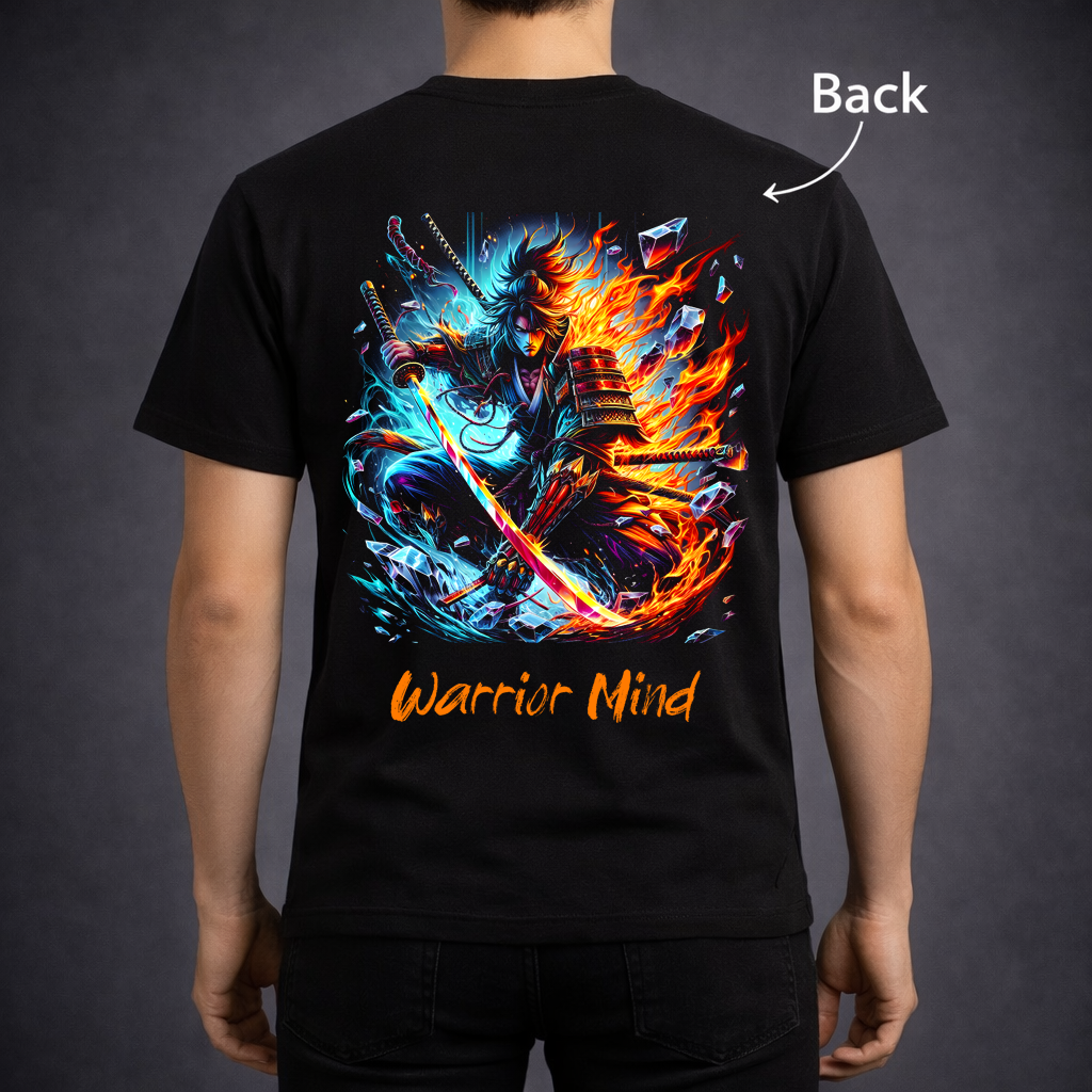 Elemental Samurai — Fire and Ice Anime Design
