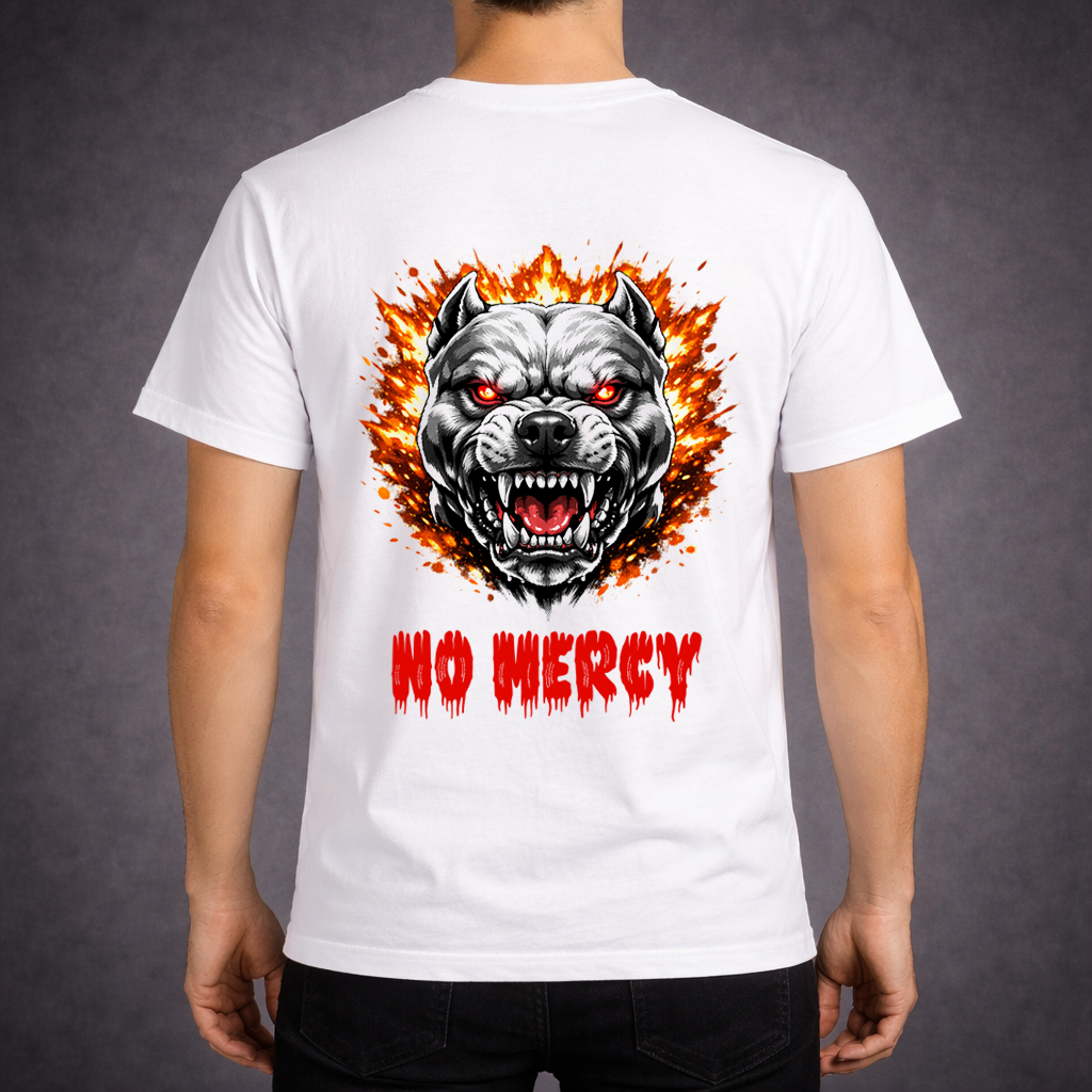 No Mercy – Pitbull Fire Streetwear T-Shirt