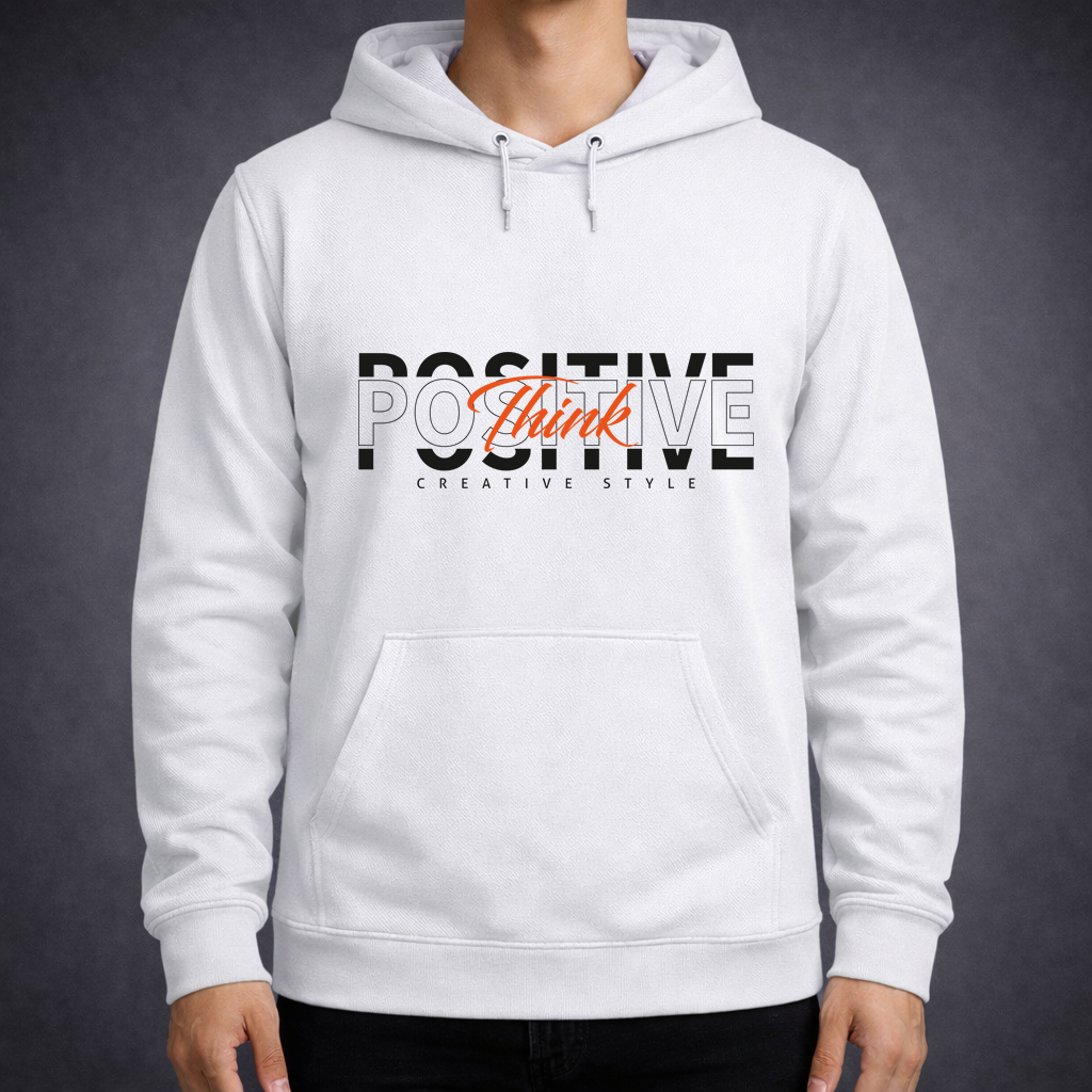 Positive Think Graphic Hoodie