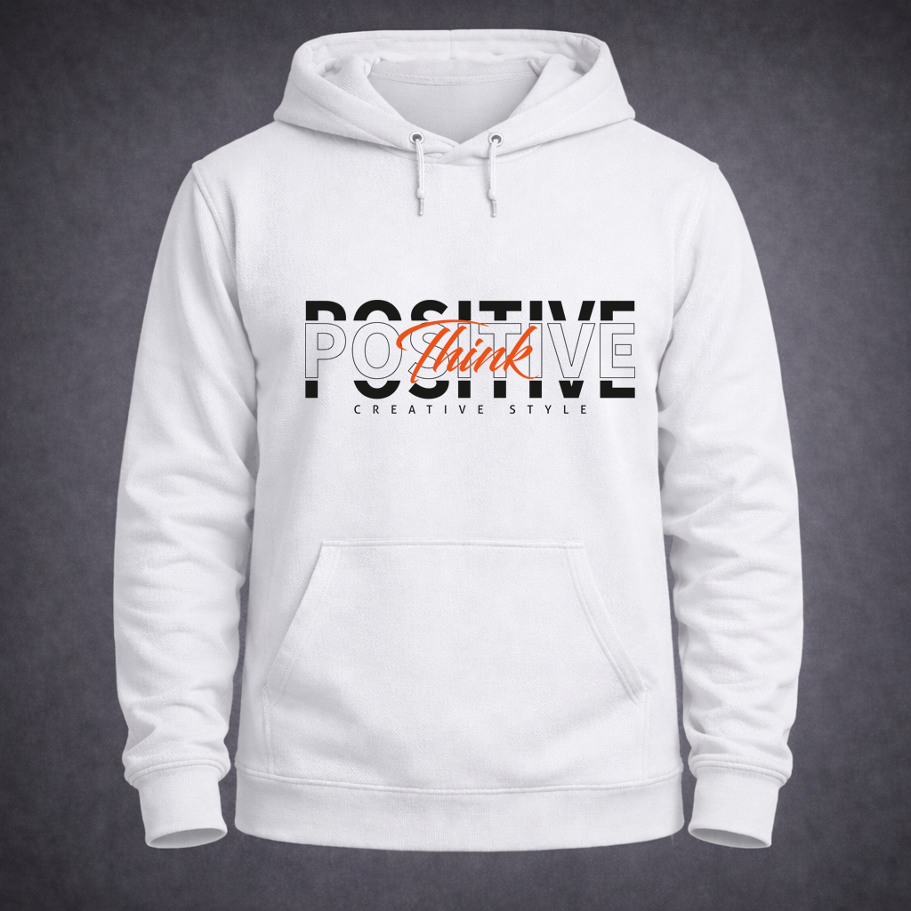 Positive Think Graphic Hoodie