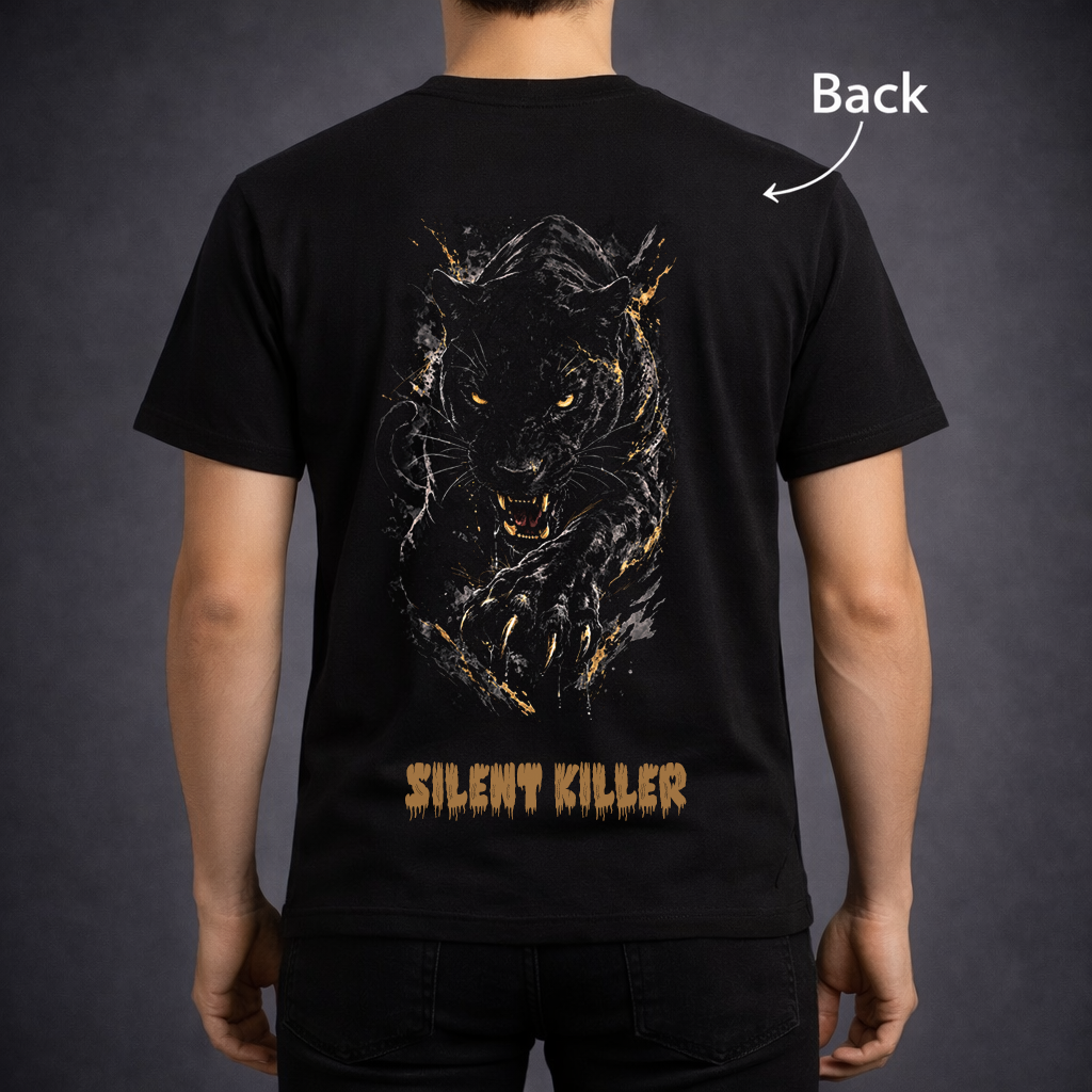 Silent Killer – Black Panther Streetwear T-Shirt