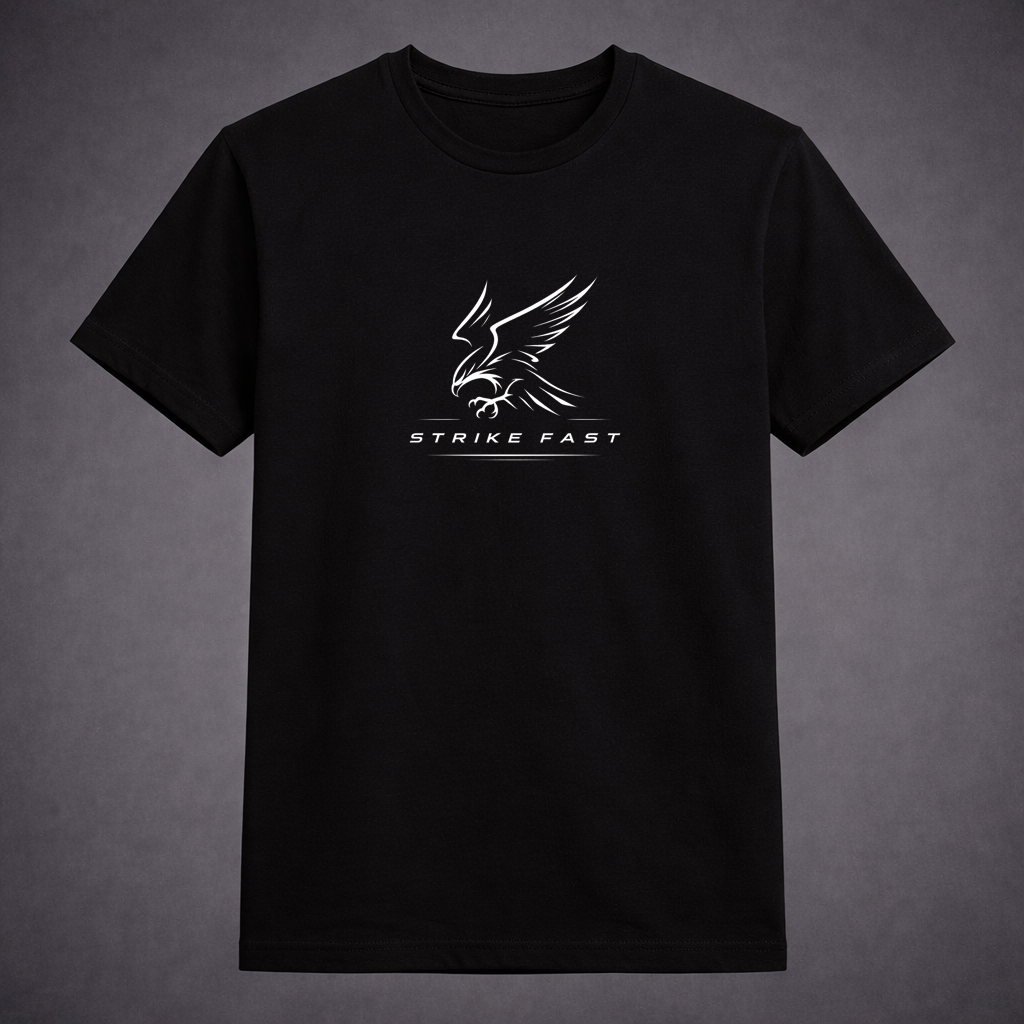 Strike Fast – Falcon Fire Back Print T-Shirt