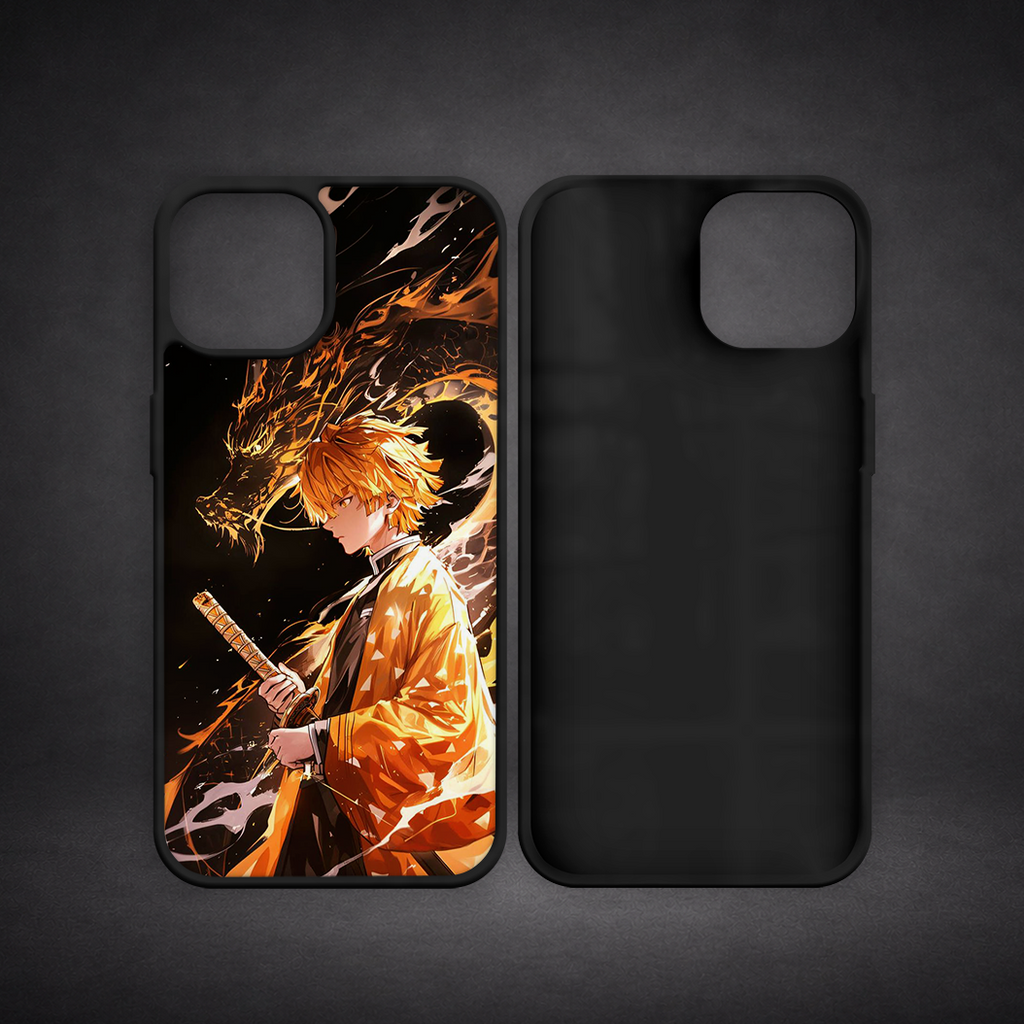 Funda Anime Dragón de Fuego – iPhone 14, 15, 16, 17 Pro y Pro Max