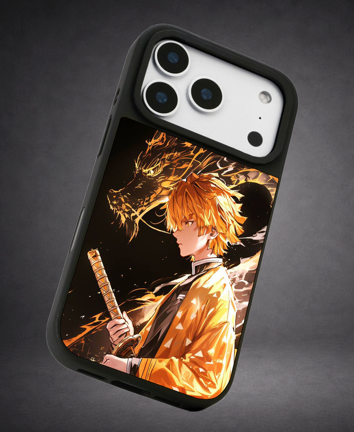 Funda Anime Dragón de Fuego – iPhone 14, 15, 16, 17 Pro y Pro Max